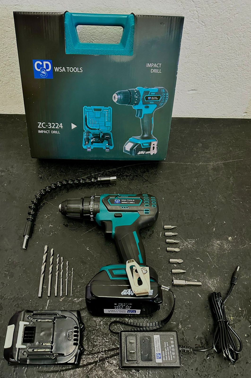 Miniatura 2 de Taladro 24V Mandril 1/2 con Accesorios-